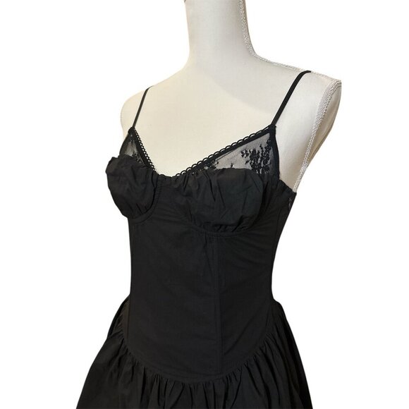 NIA Eli Dress in Black Small New Womens Corset Party Cocktail - Picture 5 of 16